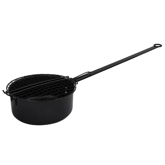 Fireplace Popcorn Popper w/Bag & Gloves Kit by Prime Retreat