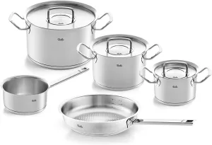Fissler Original-Profi Collection Stainless Steel 8 Piece Set with Metal Lids