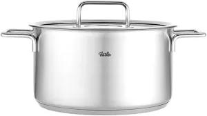 Fissler Pure Collection Stainless Steel 6.7 Quart Stock Pot with Glass Lid