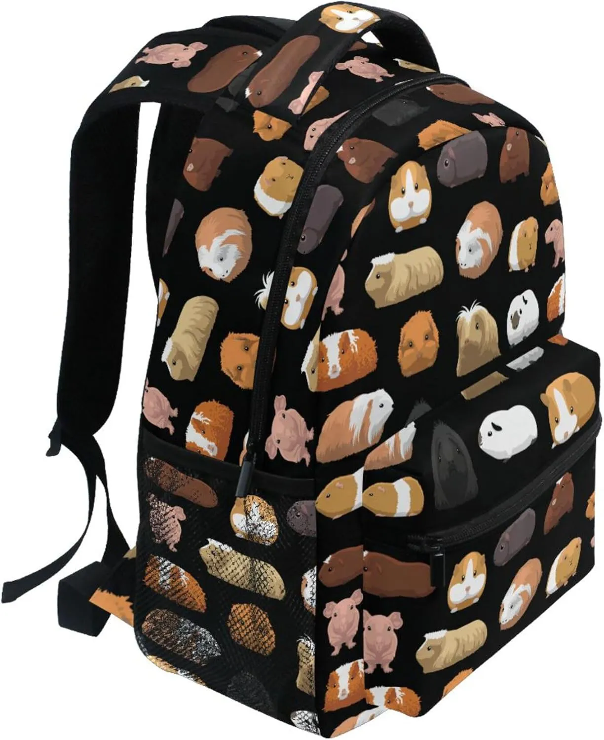 Fisyme Guinea Pig Cartoon Laptop Backpack Bag Bookbag Casual Travel Hiking Computer Notebook Daypacks