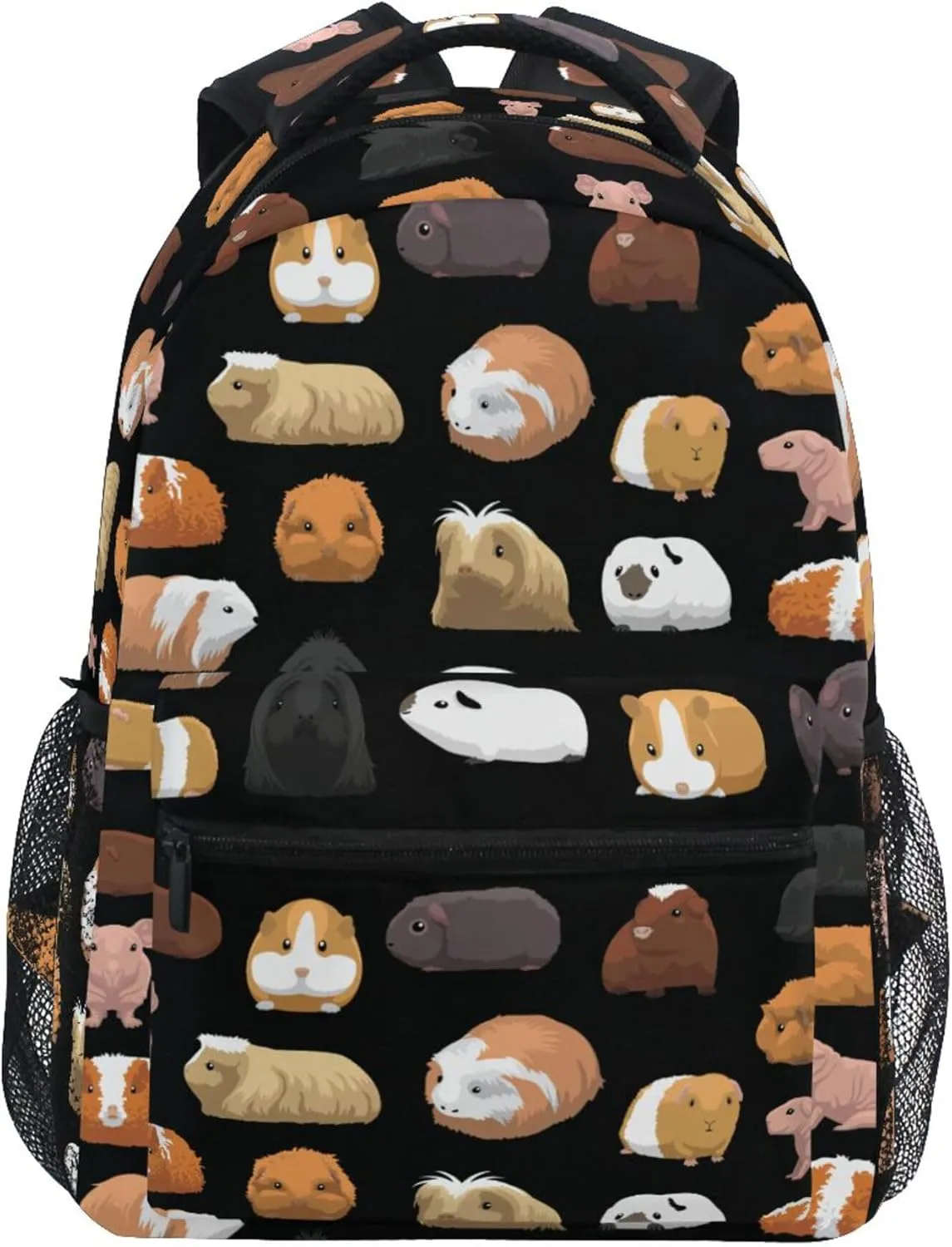 Fisyme Guinea Pig Cartoon Laptop Backpack Bag Bookbag Casual Travel Hiking Computer Notebook Daypacks