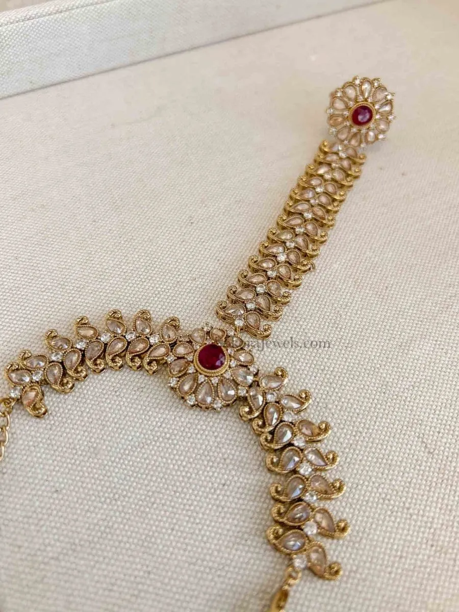 Fiza Hand Harness - Maroon