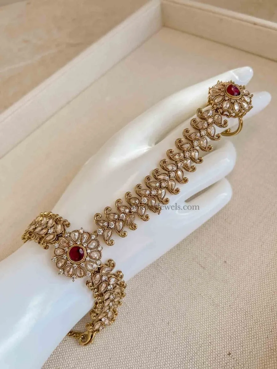 Fiza Hand Harness - Maroon