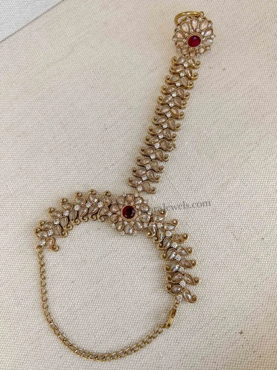 Fiza Hand Harness - Maroon