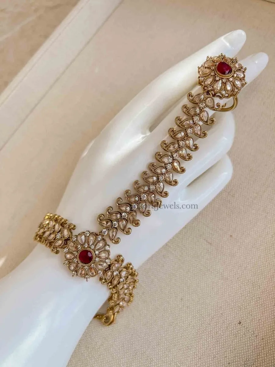 Fiza Hand Harness - Maroon