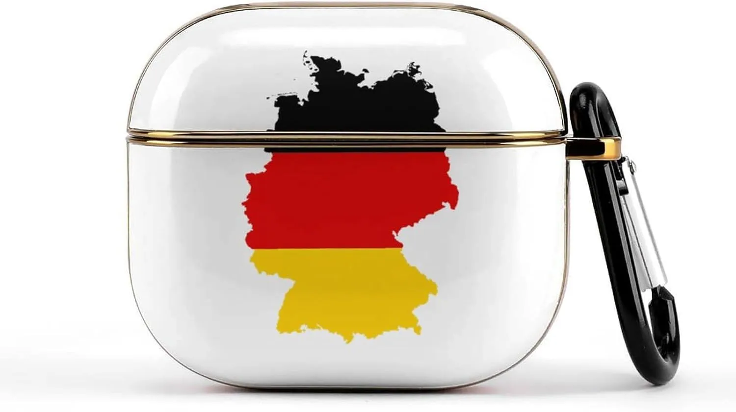Flag Map of West Germany Cute Protective Case Cover for Airpods 3 Headphone with Keychain Hard Case Cover Full Print