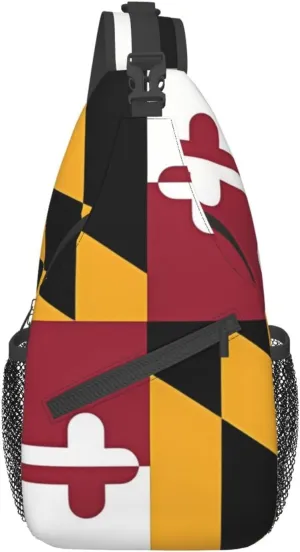 Flag Of Maryland Pattern Outdoor Hiking Backpack > Suitable For Men And Women Riding Strong And Sturdy High Storage Capacity Daily Travel