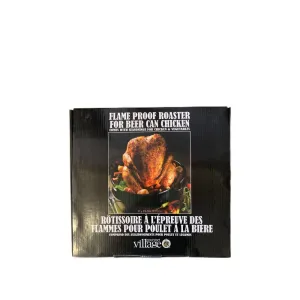 Flame Proof Roaster for Beer Can Chicken