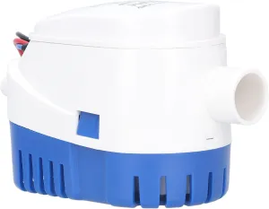 FLEXMAN Submersible Bilge Pump, Airlock Proof Boat Bilge Water Pump with Break Off Filter, Multifunctional Bilge Submersible Pump for Sewage Treatment, Water Purification (DC24V 1100GPH)