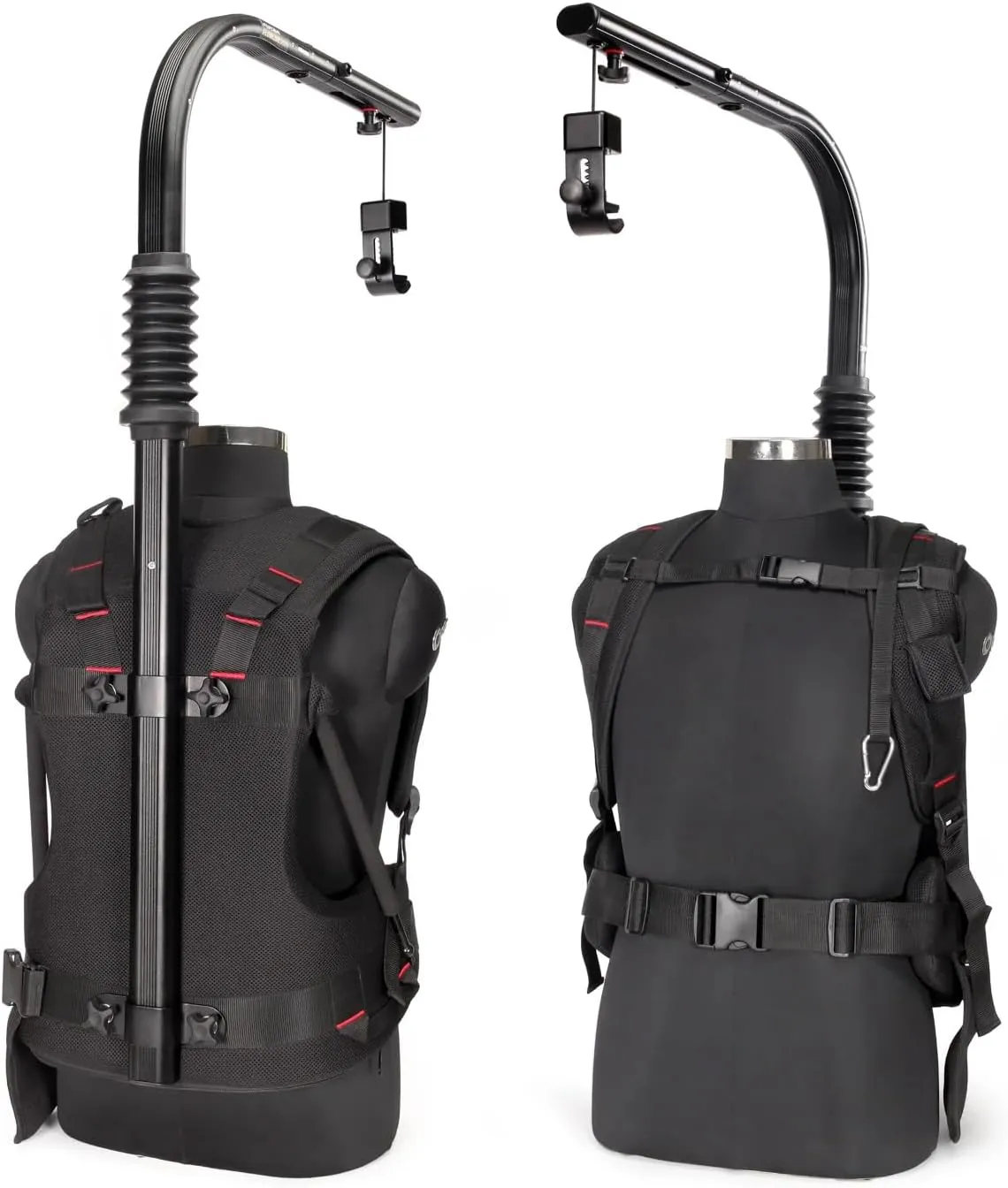 FLYCAM Flowline 400N Stabilizing Body Support for Camera & Gimbal(8-10Kg/17-22lb). Ergonomic & Comfortable, Increases Shot Stability. Height Adjustable, Front & Back Setup Positioning
