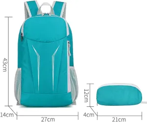 Foldable Backpack Lightweight Outdoor Hiking Daypack Compact Travel Packable Bag for Trekking Camping and Casual Use (Green)
