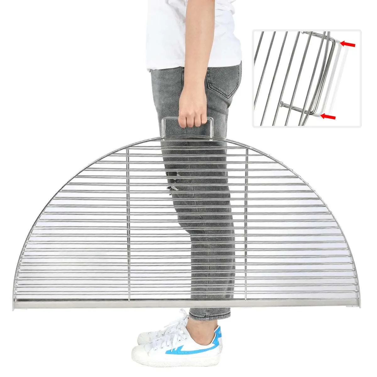Foldable Fire Pit Grill Cooking Grate with Handle From Redcamp