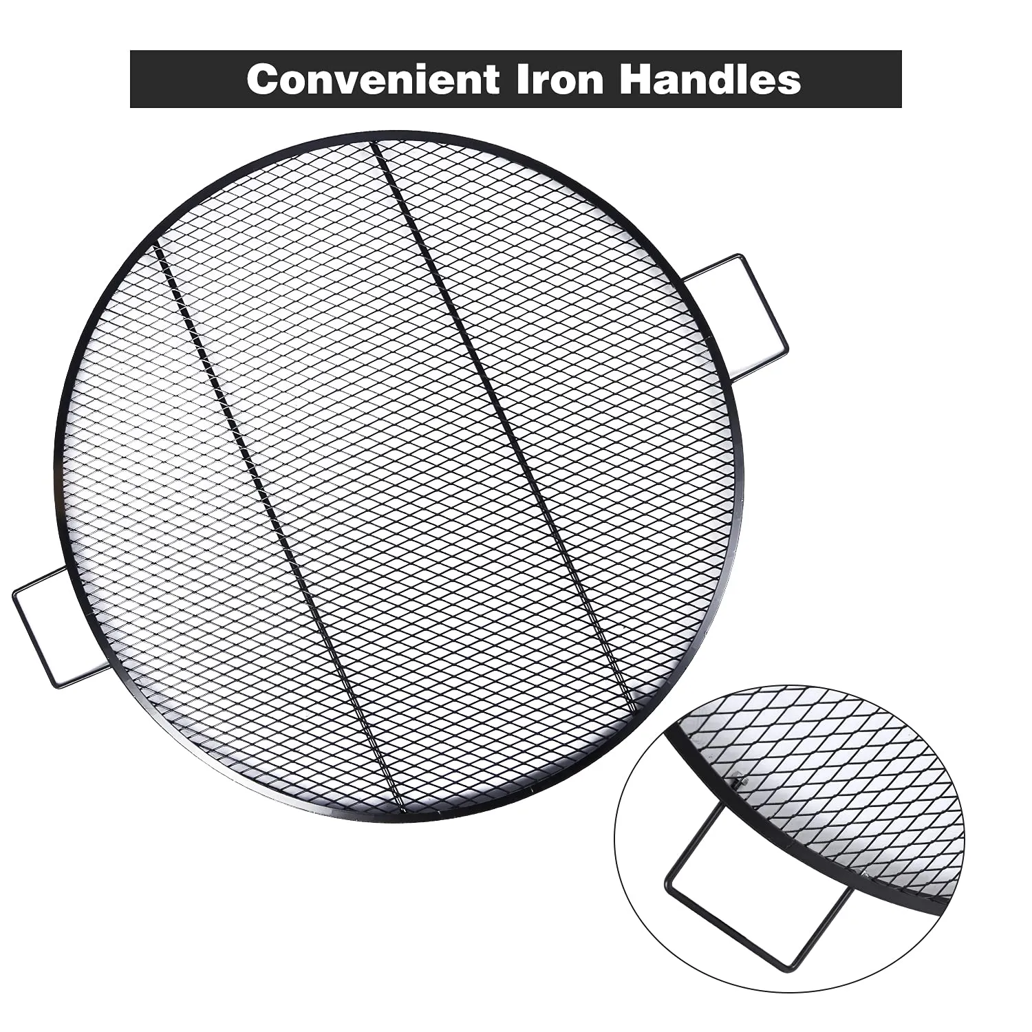 Foldable Fire Pit Grill Cooking Grate with Handle From Redcamp