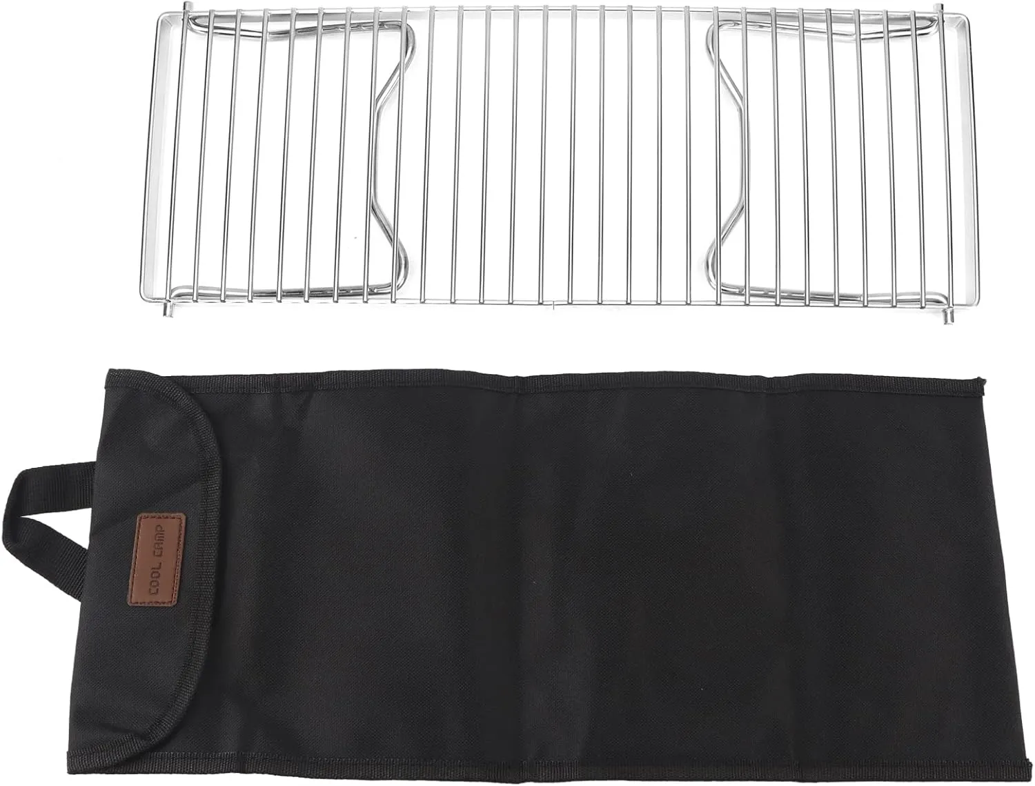 Folding Campfire Grill Portable Stainless Steel Barbeque Cooking Rack Grid for Outdoor Camping
