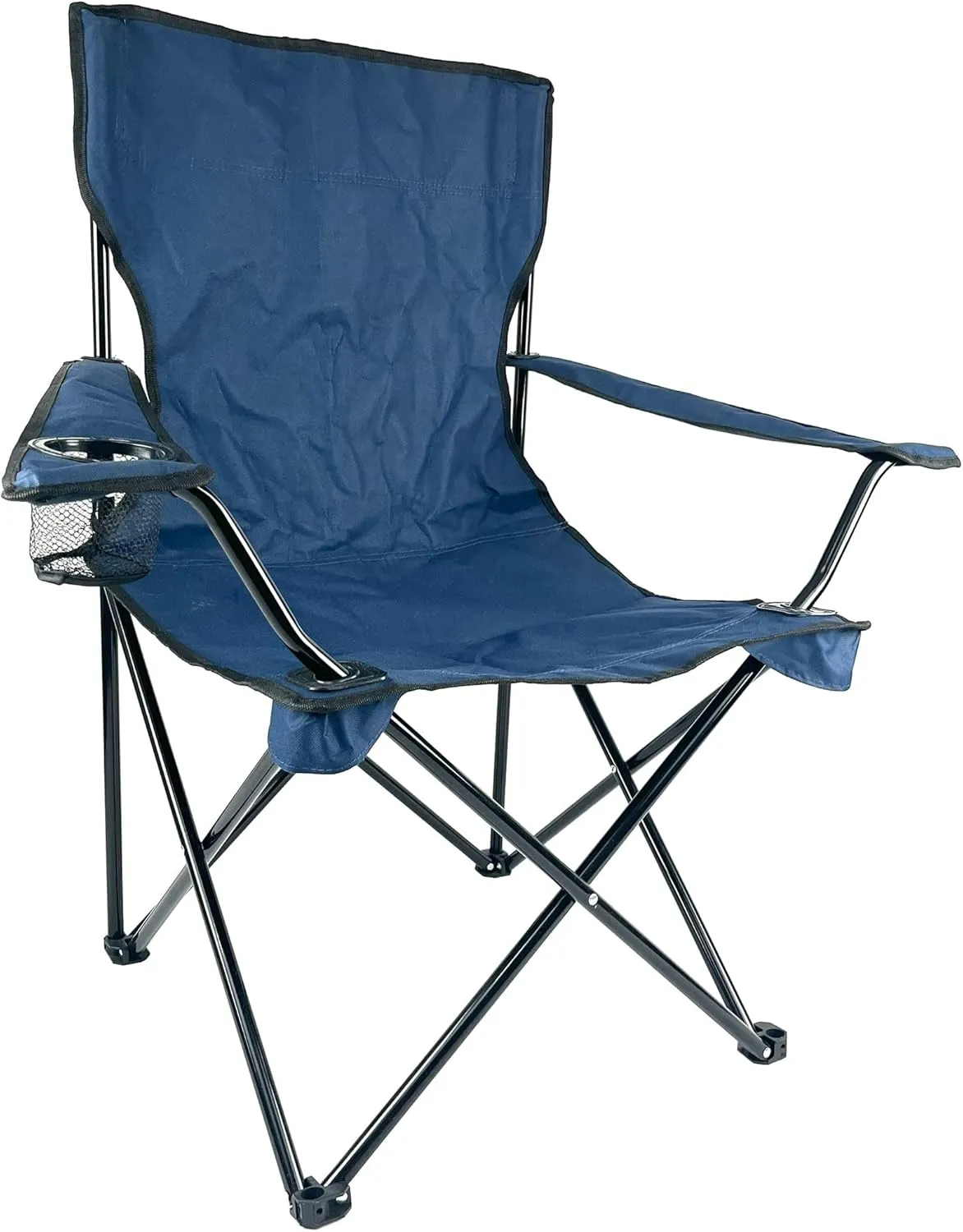 Folding Portable Outdoor Camping Chair[Large] (Navy Blue)