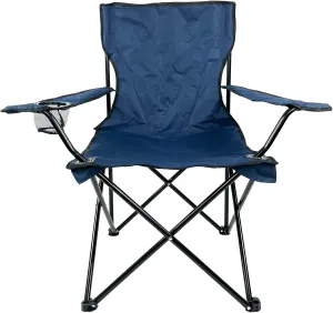 Folding Portable Outdoor Camping Chair[Large] (Navy Blue)