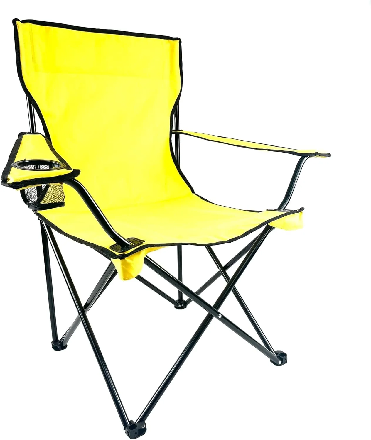 Folding Portable Outdoor Camping Chair[Large] (Yellow)