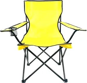 Folding Portable Outdoor Camping Chair[Large] (Yellow)