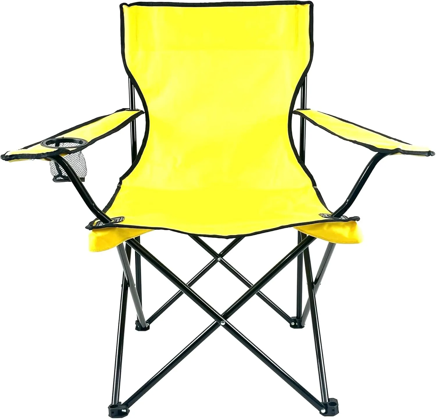 Folding Portable Outdoor Camping Chair[Large] (Yellow)