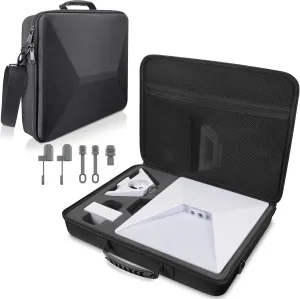 for Starlink Mini Case Hard Shell Carry Storage Box Bag, Kickstand, Power Supply, Pipe Adapter, Cables Or More...Travel Carrying Case for Mini with Cable Ends Caps and Dust Plug, Set of 5