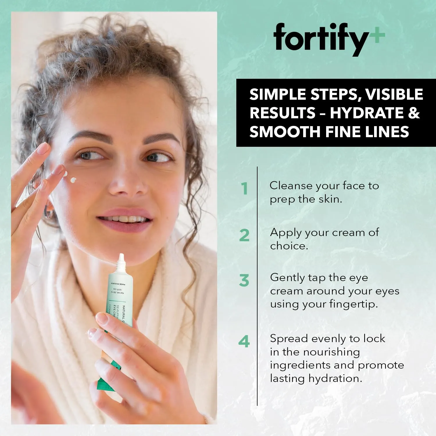 Fortify 9-in-1 Natural Skincare Eye Cream – 2 Pack Anti-Aging Under Eye Cream for Dark Circles, Puffiness & Bags Under Eyes – 30ML