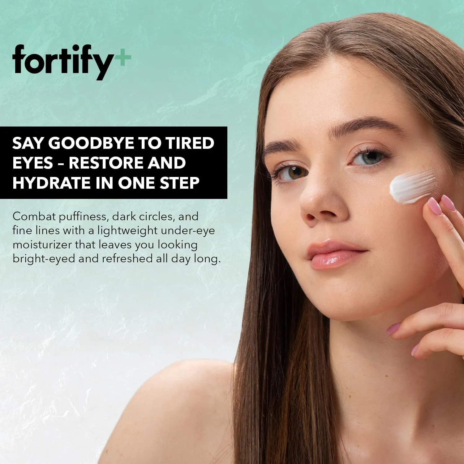 Fortify 9-in-1 Natural Skincare Eye Cream – 2 Pack Anti-Aging Under Eye Cream for Dark Circles, Puffiness & Bags Under Eyes – 30ML