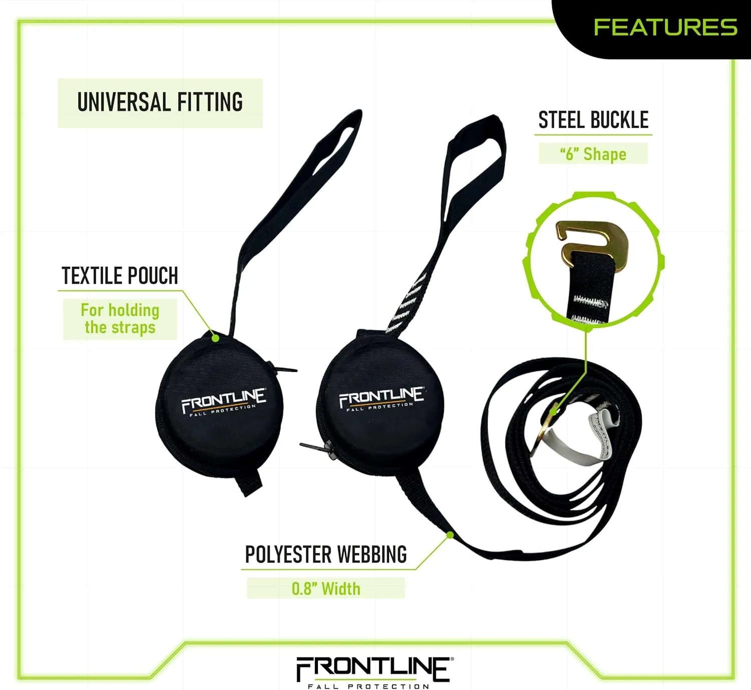 Frontline ACTR Universal Suspension Trauma Straps (1 Pack)