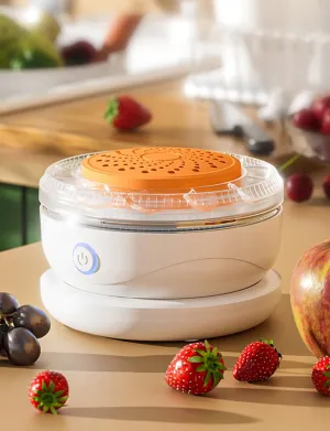 Fruit and Vegetable Washing Machine,Portable IPX7 Fruit Cleaner Device,with Wireless Charging & Hydroxyl Water Ion Purification Technology for Fruits, Vegetables, Aquatic Products, Meat