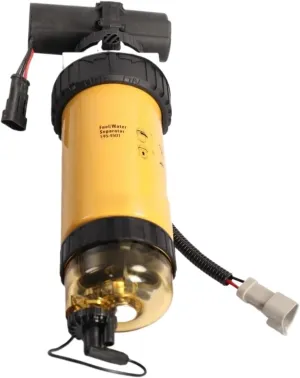 Fuel Filter Assembly With 12V Electronic Pump 145-4501 1454501,Compatible For CAT,Compatible For JCB