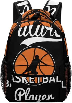 Future Basketball Player Unisex Backpack Casual Daypacks Lightweight Shoulders Bag for Camping Hiking Travel Gear