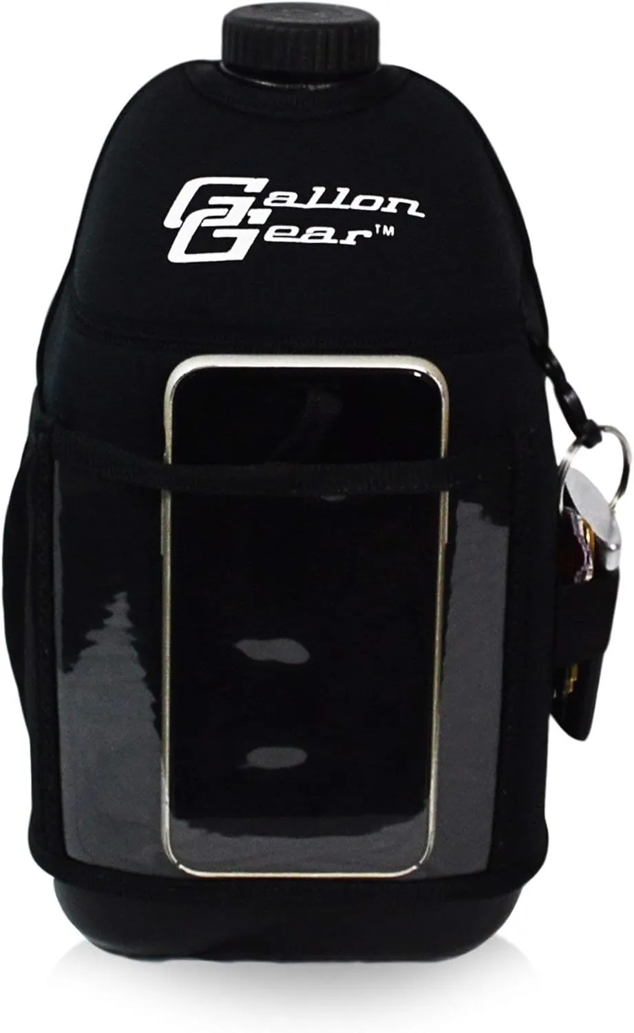 Gallon Gear 1 Gallon Fitness Hydration Cover | Neoprene Insulated Cooling & Portable Gym Water Bottle Carrier | CASE with Storage Pockets