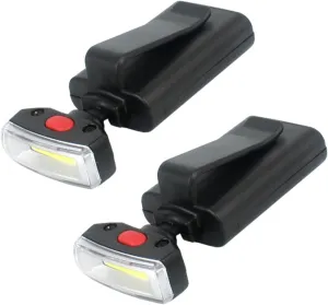 GALPADA Hat Light Clip-on Visor 2pcs/Package Camping Hiking Night Fishing Accessory
