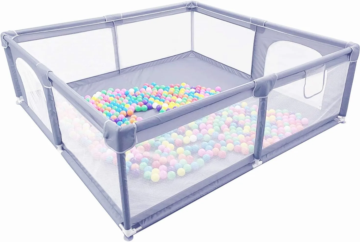 Gaorui Large Kids Baby Ball Pit - Portable Indoor Outdoor Baby Playpen Toddlers Children Safety Play Yard Fun Activities Popular Toys (Not Includes Balls)