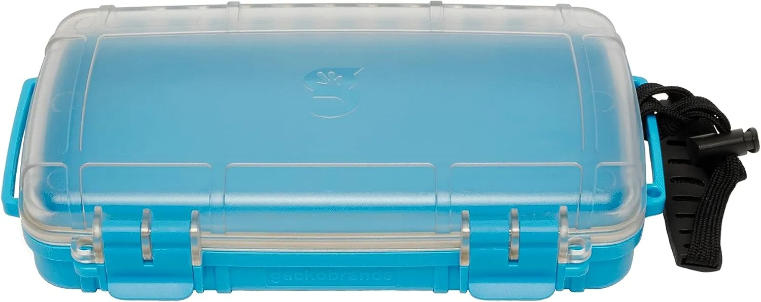 geckobrands Waterproof Dry Box with Silicone Liner – Durable, Dust-Proof, Crush-Proof Storage for Electronics and Gear