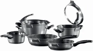 Germany's Stoneline Xtreme Series 8 Pieces Set Non-stick Non-Toxic Stone Coating Cookware - Top of the line model, better taste food