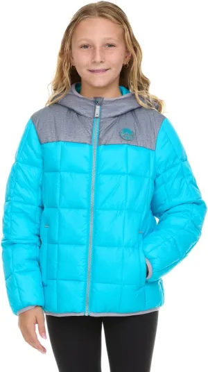 Gerry Packable Puffer Jackets for Girls and Boys, Hooded Girls and Boys Winter Coat