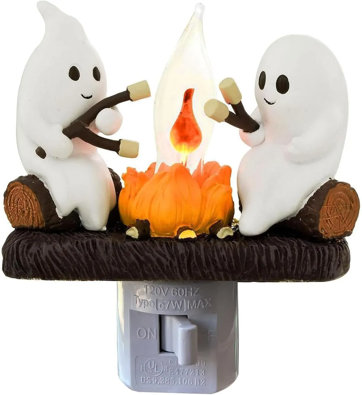 Ghost Campfire Nightlight, Ghost Campfire Flickering Nightlight, Campfire Flame Halloween Nightlight