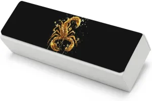 Golden Cool Scorpio Portable Glasses Case Hard Shell Eyeglasses Protection Pouch Eyeglass Cover Box for Men Women