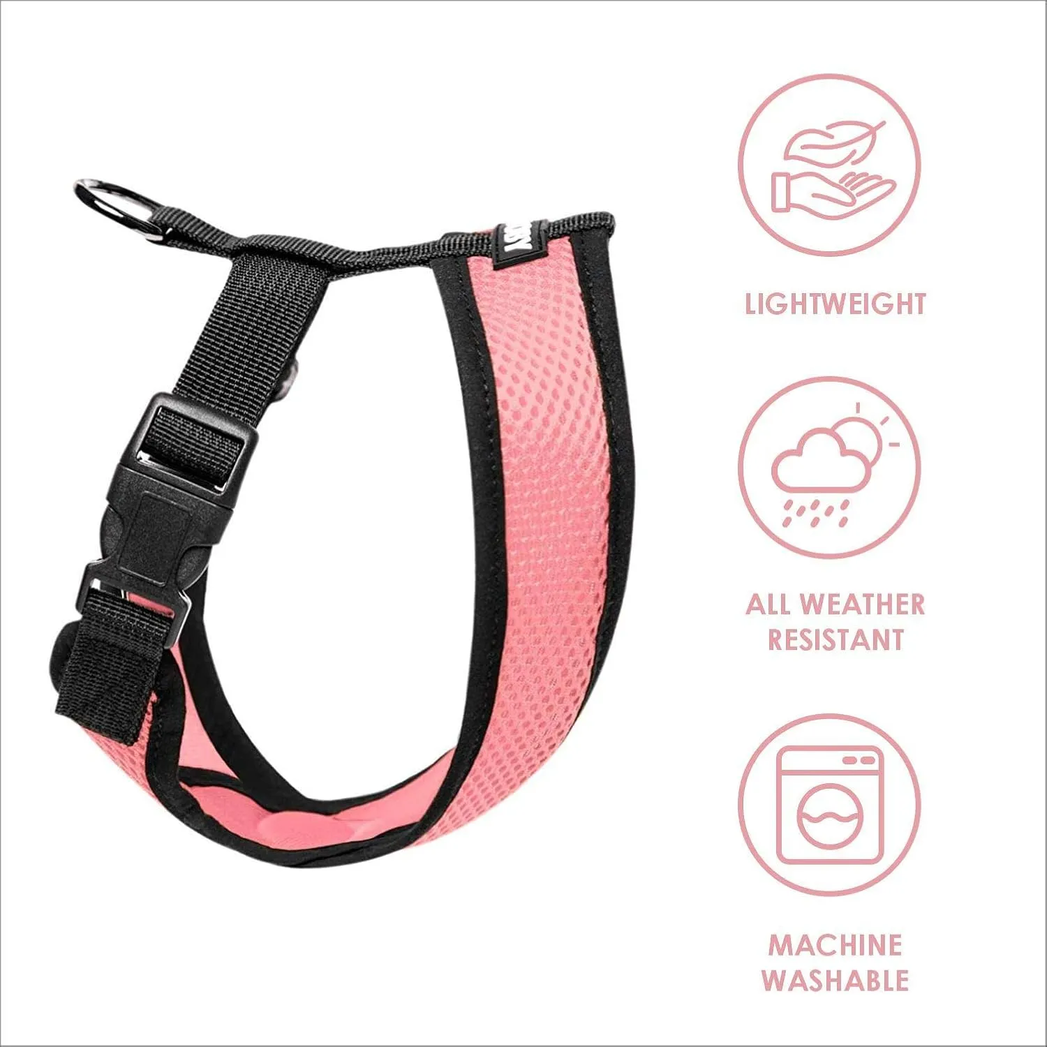 Gooby Comfort X Head In Harness - Pink, X-Large - No Pull Small Dog Harness Patented Choke-Free X Frame - Perfect on the Go Dog Harness for Medium Dogs No Pull or Small Dogs for Indoor and Outdoor Use
