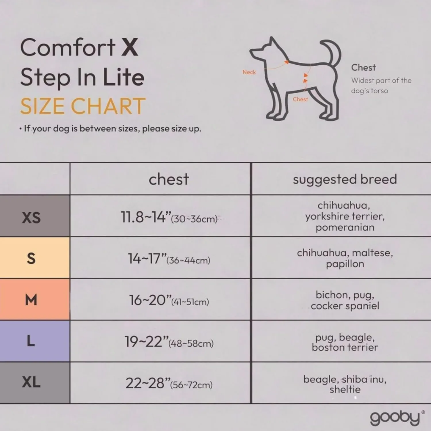 Gooby Comfort X Step in Lite Dog Harness - Choke Free, Escape Free with Light Breathable Mesh - Step in Dog Harness for Small and Medium Dogs - Quick Release Buckle, Metal D-Rings - Purple, Small