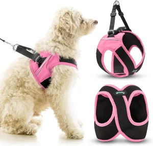 Gooby Escape Free Easy Fit X in Dog Harness - Flamingo Pink, X-Large