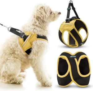 Gooby Escape Free Easy Fit X in Dog Harness - Miami Yellow, X-Small