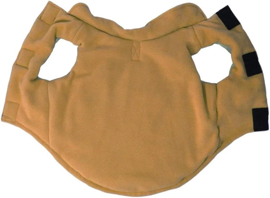 Gooby - Sports Vest, Fleece Lined Small Dog Cold Weather Jacket Coat Sweater with Reflective Lining, Green, Small