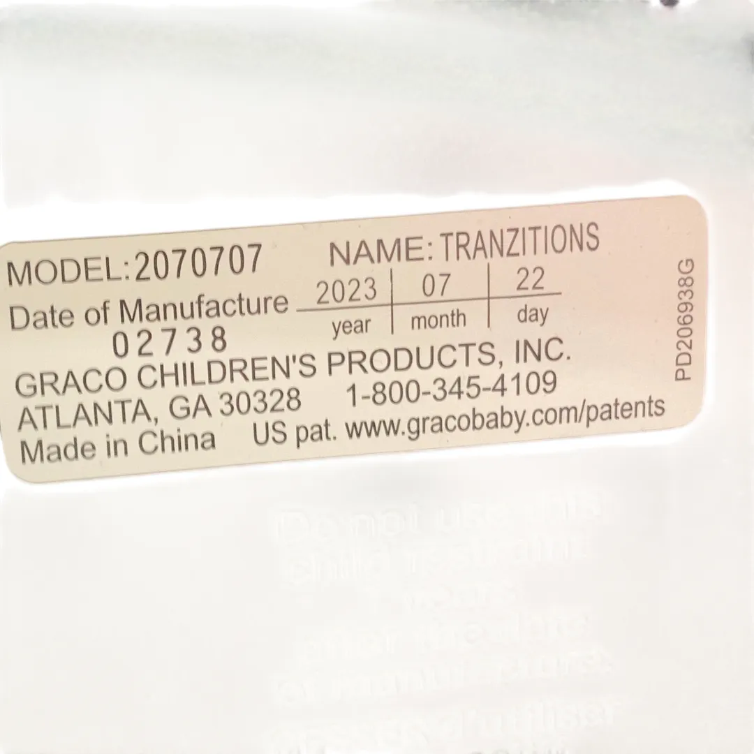 Graco Tranzitions 3-in-1 Harness Booster Car Seat, 2023, Proof