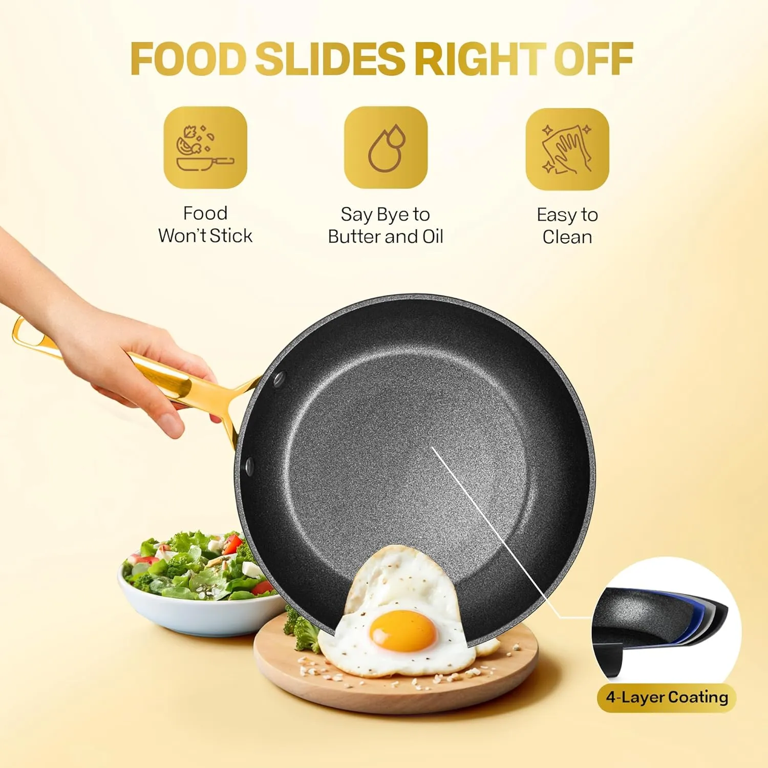 GRANITESTONE 20 Pc Induction Cookware Sets, Kitchen Pots and Pans Set Non Stick, Kitchen Cookware Sets, Nonstick Cookware Set, Non Stick Pots and Pan Set, Hard Anodized, Oven and Dishwasher Safe