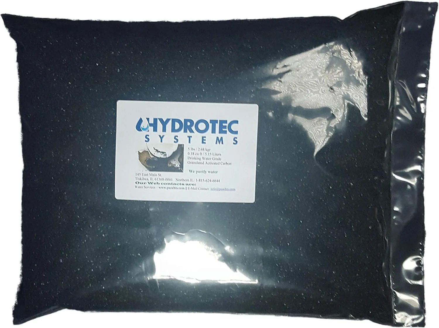 Granular Activated Carbon - 5 Pound Bag - Coconut 12 x 30 NSF/ANSI 61 Certified Drinking Water Grade (0.17 Cuft - 5 Pounds