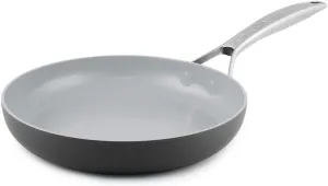 GreenPan Paris Pro Hard Anodized Healthy Ceramic Nonstick, 8" Frying Pan Skillet, PFAS-Free, Dishwasher Safe, Grey