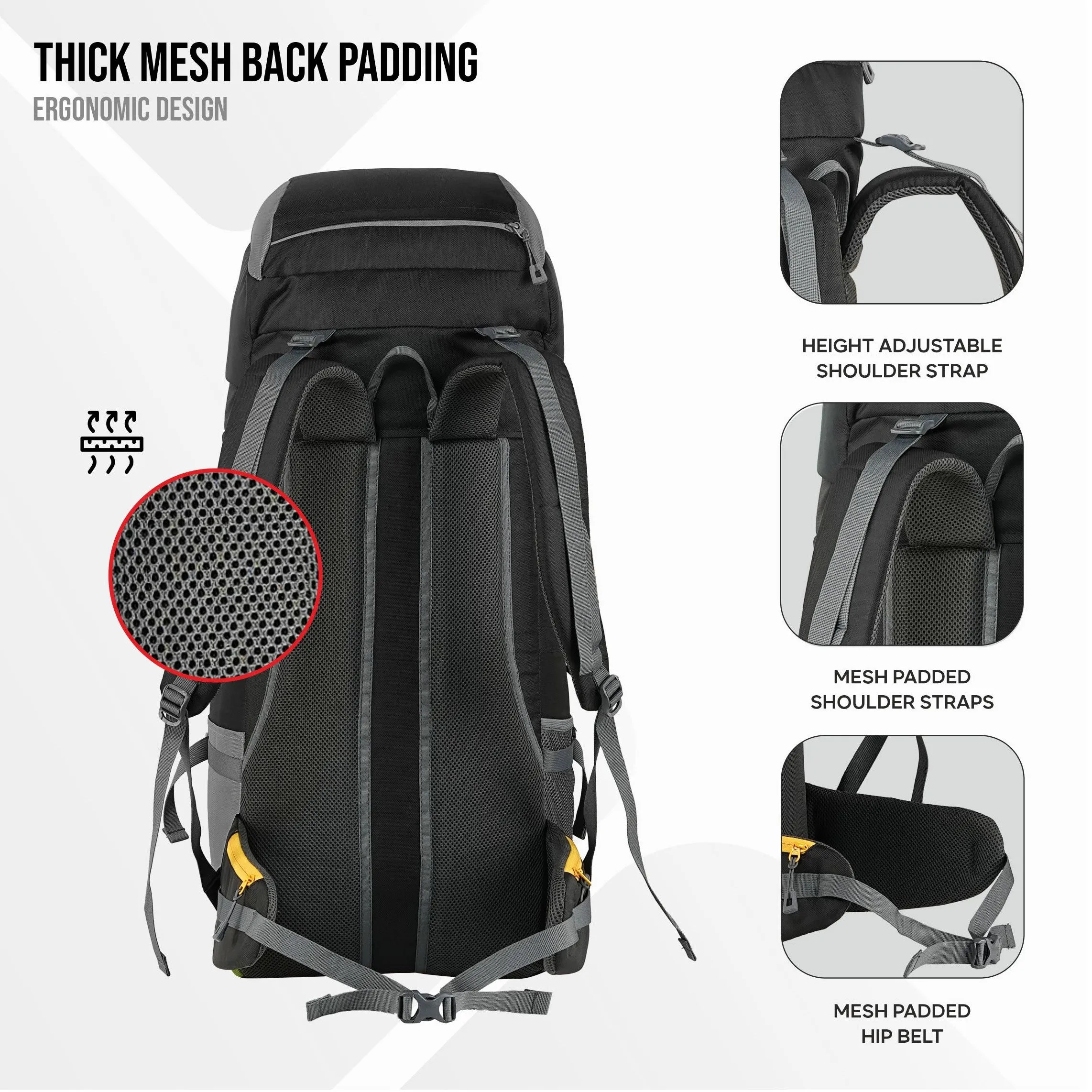 GRITMAX-55 Backpack - Grey
