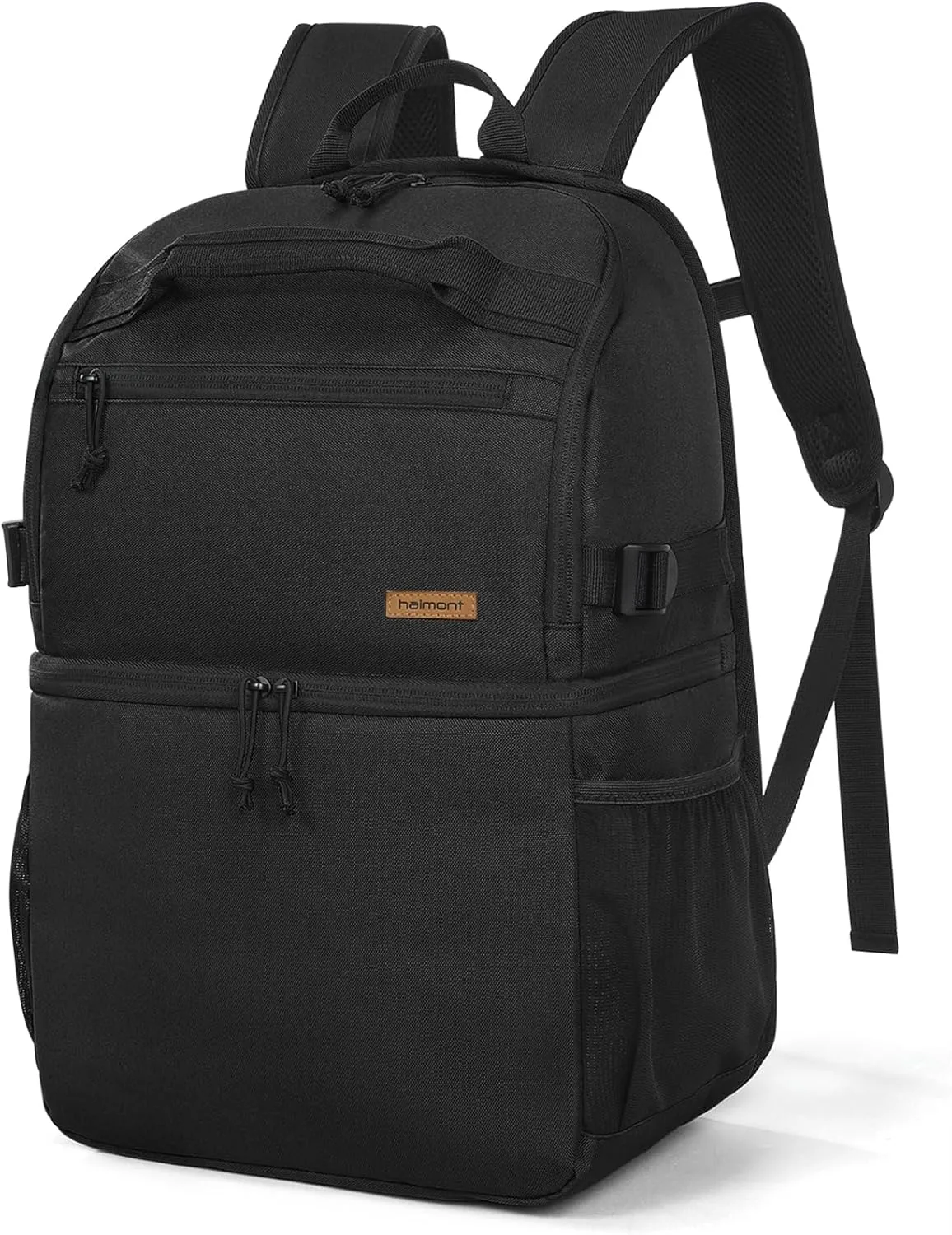 Haimont Cooler Backpack Insulated Double Deck for Men Women, 30 Cans Lunch Backpack Leakproof for Hiking Beach Travel Work