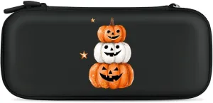Halloween Cute Pumpkins Compatible with Switch Carrying Case Hard Travel Game Bag Pouch with 15 Games Accessories